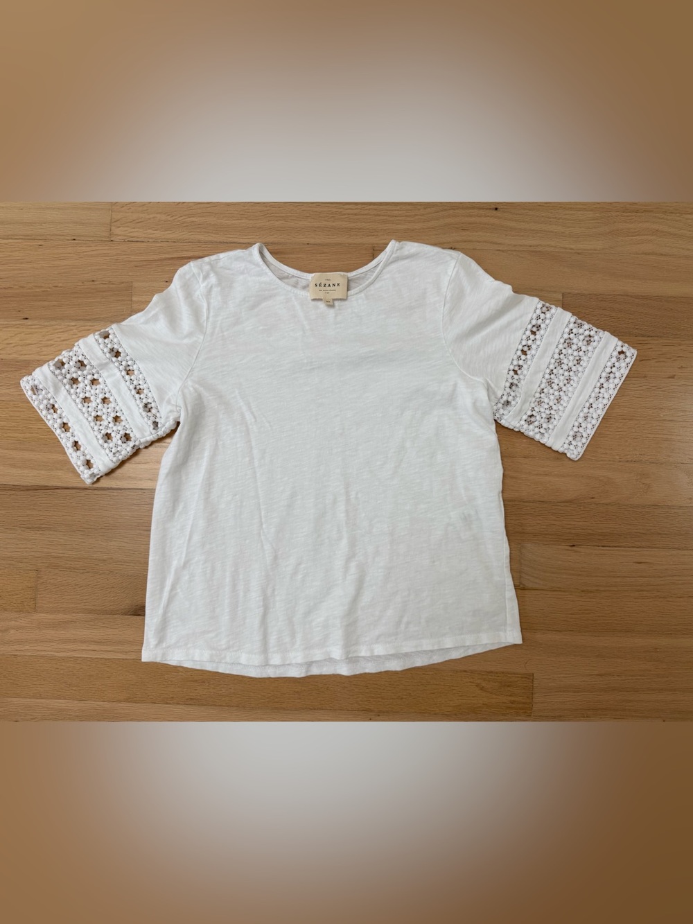 Sezane White HORTENSE T-SHIRT